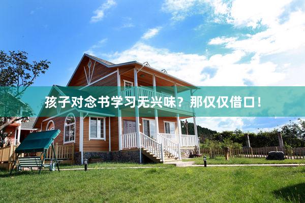 孩子对念书学习无兴味？那仅仅借口！
