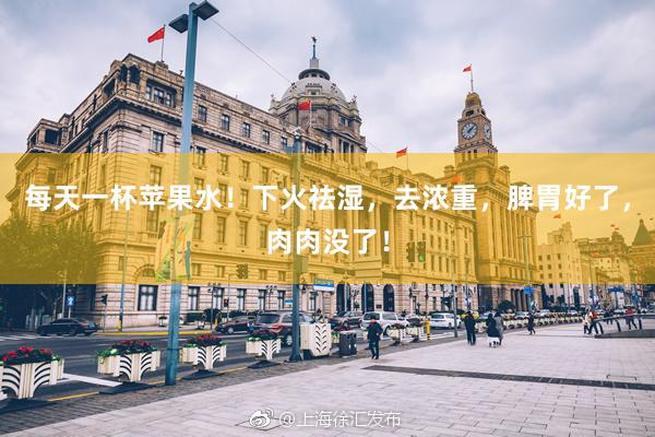 每天一杯苹果水！下火祛湿，去浓重，脾胃好了，肉肉没了！