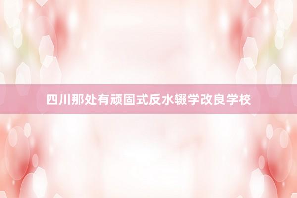 四川那处有顽固式反水辍学改良学校