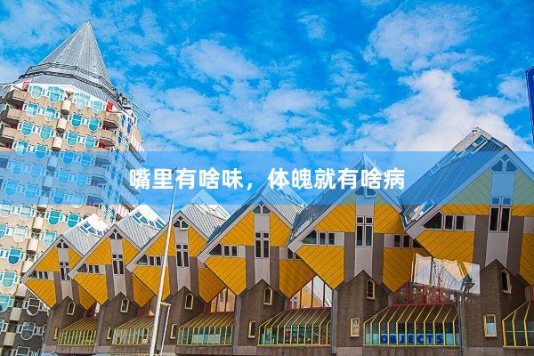 嘴里有啥味，体魄就有啥病