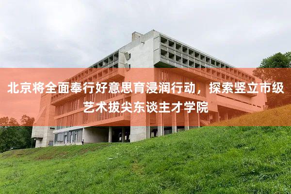 北京将全面奉行好意思育浸润行动，探索竖立市级艺术拔尖东谈主才学院