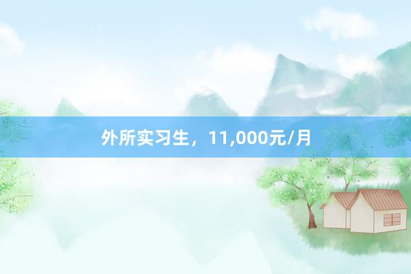 外所实习生，11,000元/月