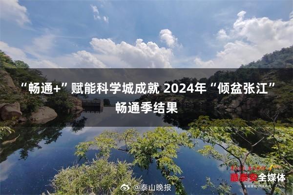 “畅通+”赋能科学城成就 2024年“倾盆张江”畅通季结果