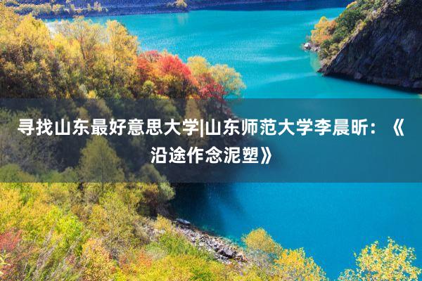 寻找山东最好意思大学|山东师范大学李晨昕：《沿途作念泥塑》